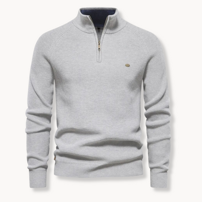 Men's Black Half-Zip Jumper | Slim Fit Knitwear 7