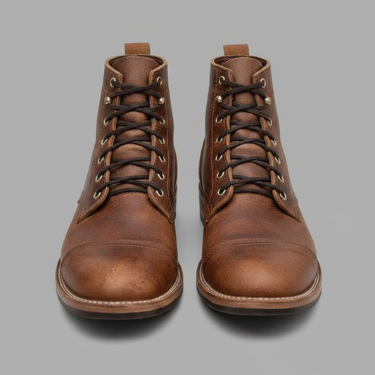 Men's Classic Ankle Work Boots | Durable Lace-Up Work Boots 0