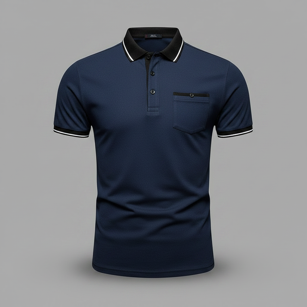 Men's Classic Fit Long Sleeve Polo Shirt | Casual Wear 8