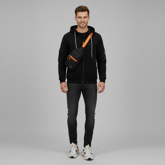 Men's Utility Zip-Up Hoodie | Casual Sweatshirt 2