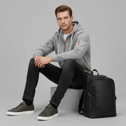 Men's Utility Zip-Up Hoodie | Casual Sweatshirt 3