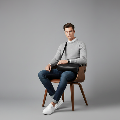 Men's White Platform Sneakers | Casual Trainers 2