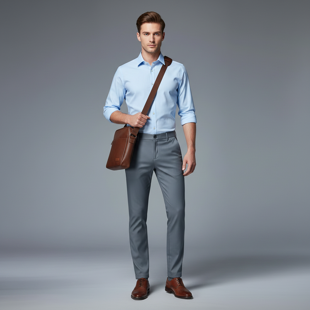 Saul | Men's Slim Fit Stretch Trousers 1