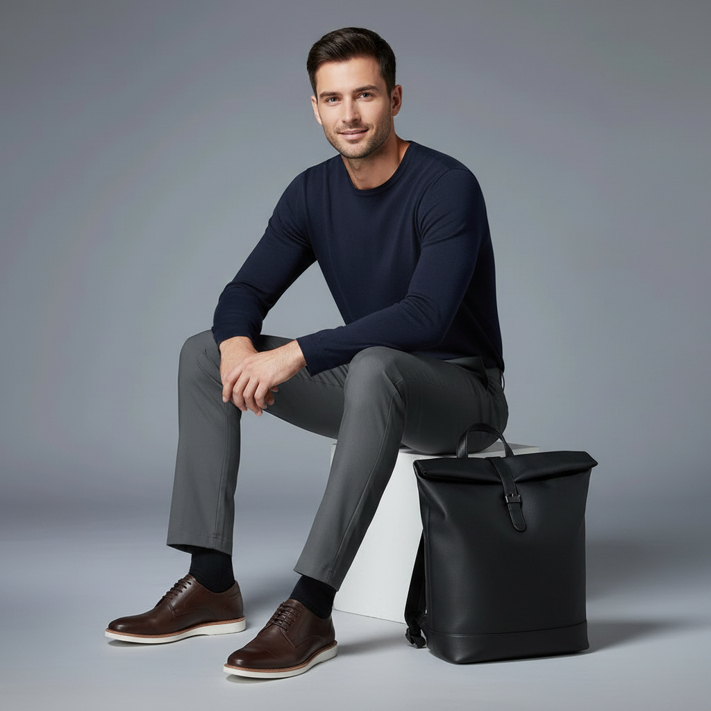 Saul | Men's Slim Fit Stretch Trousers 2